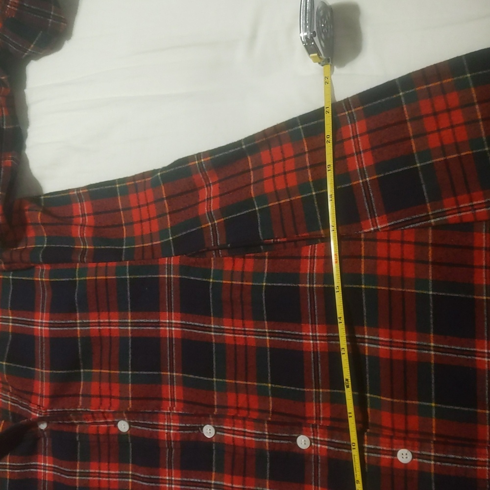 Kiel James Patrick Flannel Button down Maxi dress - Picture 4 of 7